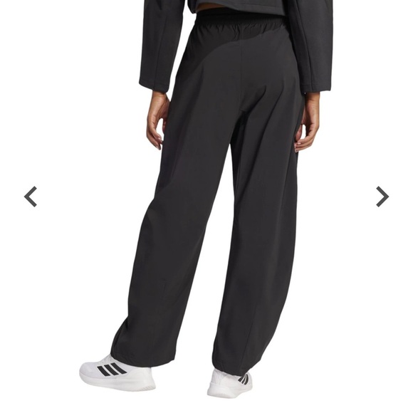 Adidas Women’s Z.N.E. Woven Pants Loose Fit Straight Leg Black NWT Medium - Picture 12 of 12